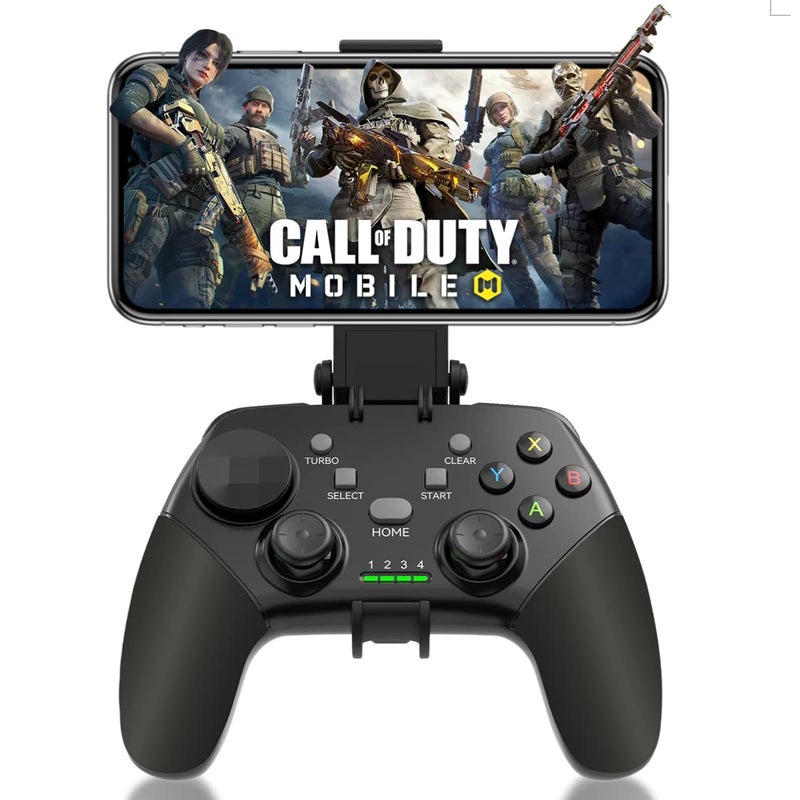arVin Game Controller for iPhone/iOS/Android/PC/Steam Deck with Phone Holder, Turbo, Wireless Gamepad Joystick for iPhone 15/14/13/iPad/MacBook/Samsung Galaxy/Tablet, Call of Duty, Apex -Direct Play - Image 1
